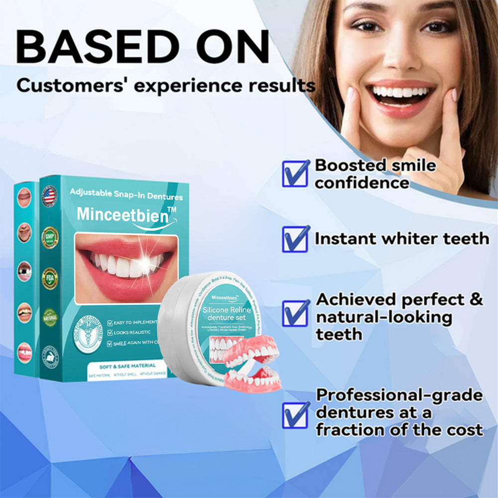 Minceetbien™🗽 Silicone Reline Denture Set (⏰Limited Time 80% Off - Last 30 Minutes ⏰)