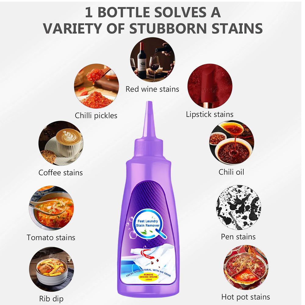 Limited time Discount 🔥 Active Enzyme Laundry Stain Remover for Clothes,Fast Laundry Stain Remover,Active Enzyme Clothing Stain Remover,White Shirt Guardian,Garment Stubborn Stain Cleaner Oil Remover