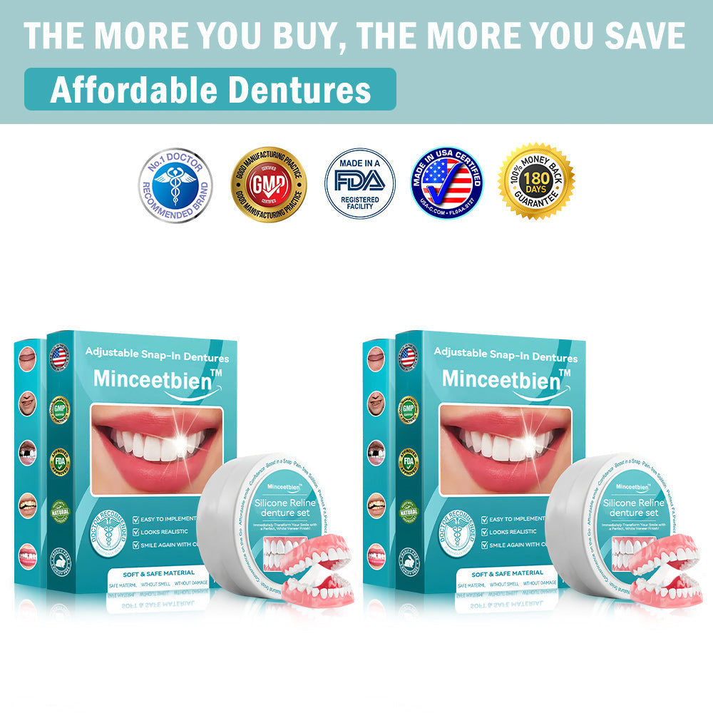 Minceetbien™🗽 Silicone Reline Denture Set (⏰Limited Time 80% Off - Last 30 Minutes ⏰)