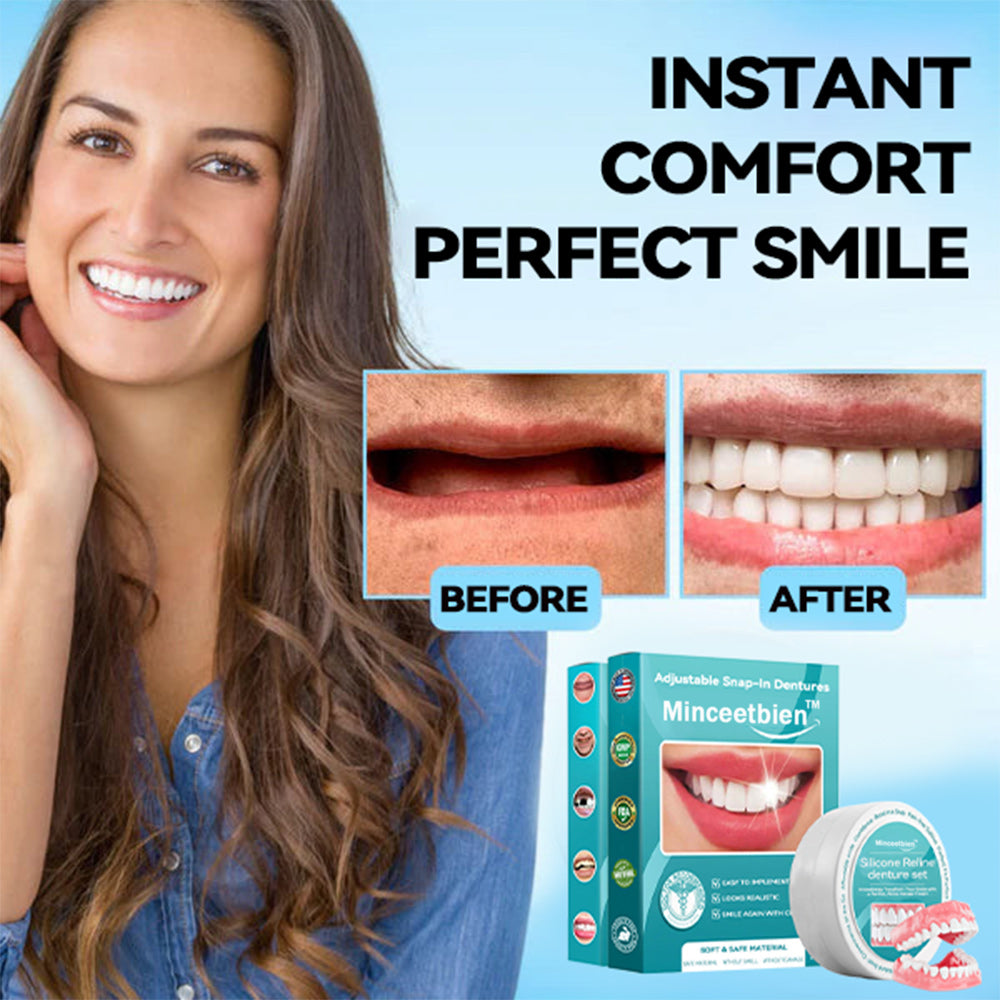 Minceetbien™🗽 Silicone Reline Denture Set (⏰Limited Time 80% Off - Last 30 Minutes ⏰)