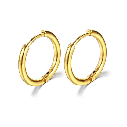 2024 Nouvelles boucles d'oreilles simples en acier inoxydable pour les femmes et les hommes Bijoux de piercing pour oreilles cartilagineuses