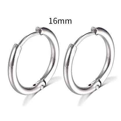 2024 Nouvelles boucles d'oreilles simples en acier inoxydable pour les femmes et les hommes Bijoux de piercing pour oreilles cartilagineuses