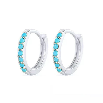 2 boucles d'oreilles minimales en acier inoxydable, petites boucles d'oreilles en cristal de zirconium pour le cartilage, bijoux de piercing pour l'hélix et le tragus