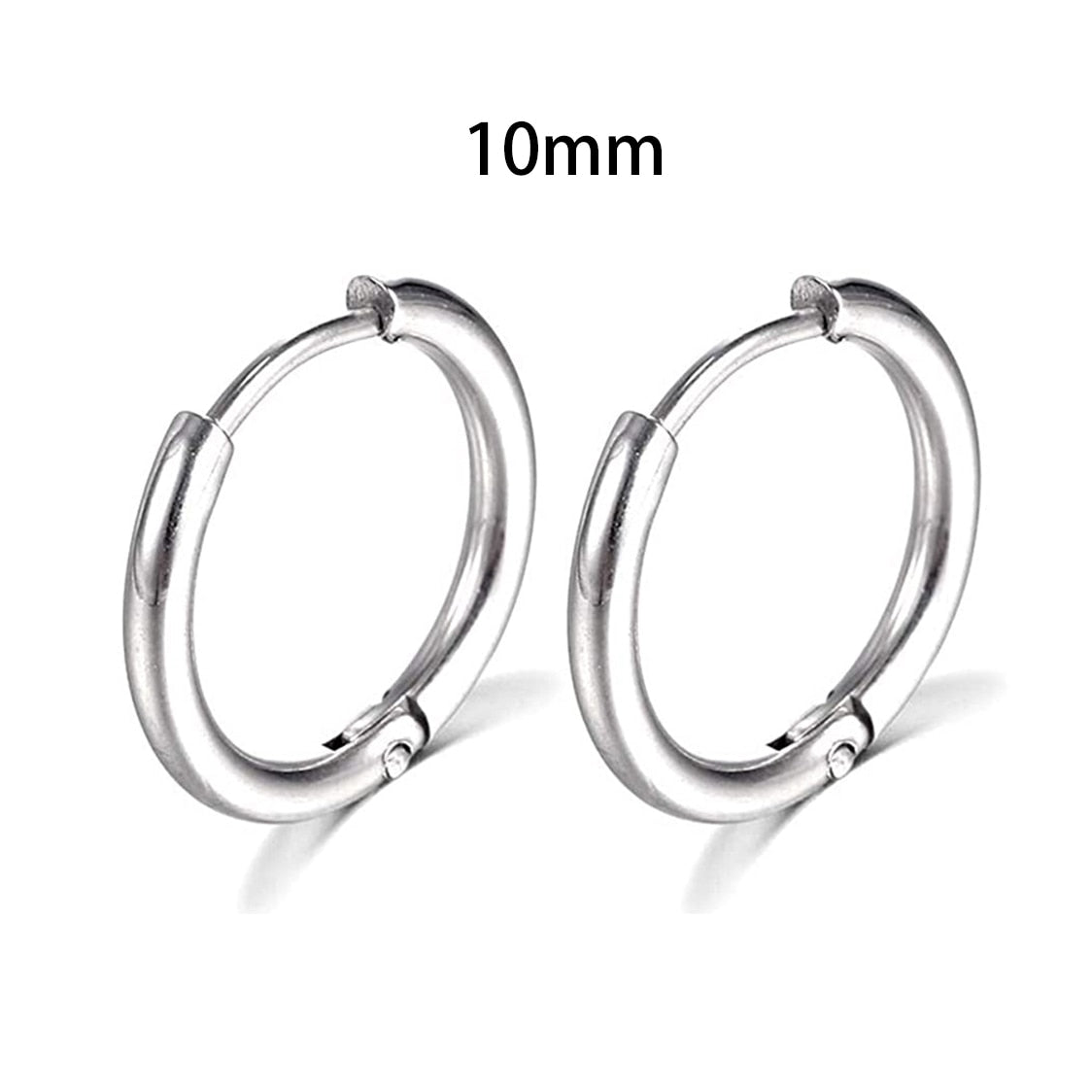 2024 Nouvelles boucles d'oreilles simples en acier inoxydable pour les femmes et les hommes Bijoux de piercing pour oreilles cartilagineuses