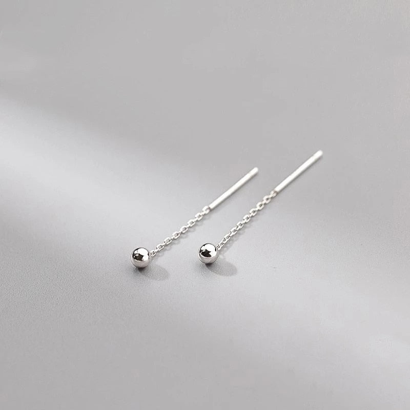 Boucles d'oreilles longues et pendantes pour femmes, piercing en cristal de Zircon couleur or rose, enfileur d'oreilles